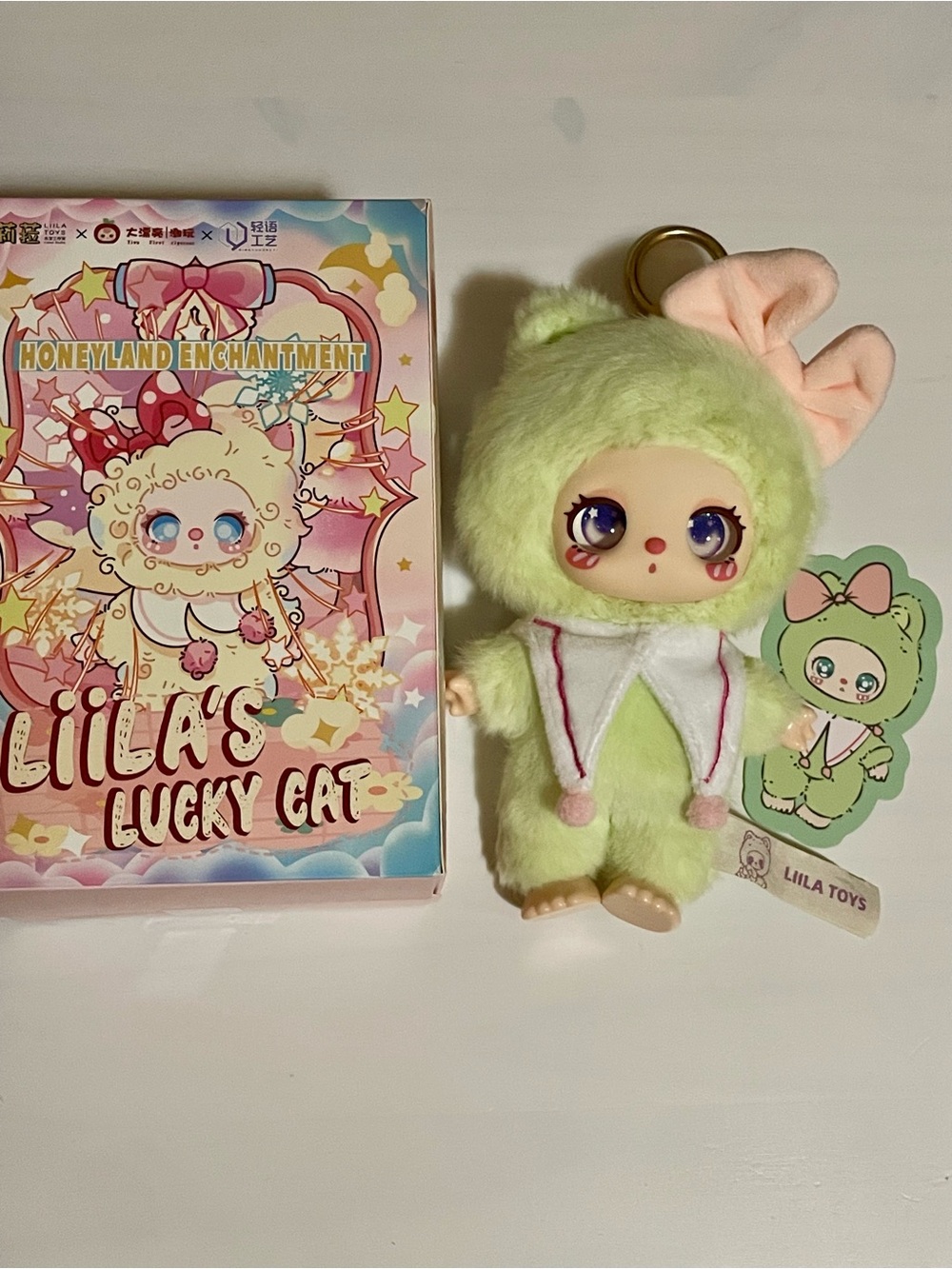 Liila’s Lucky Cat Plush Pendant Blind Box Matcha Milk Meow Authentic NEW NIB